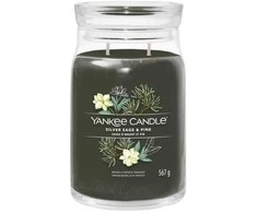 Yankee Candle Sidabrinis Sage &amp; Pine Large Jar 567g