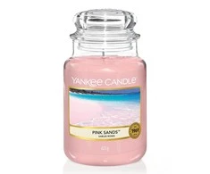 Yankee Candle Large Jar didelė kvapioji žvakė Rožinė Sands 623g