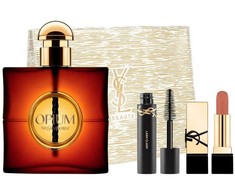 Yves Saint Laurent Opium rinkinys parfuminio vandens purškiklis 90 ml + tušas 2 ml + lūpų dažai 3,8 g