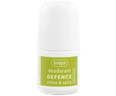 Ziaja Defense citrusinių vaisių ir aštrių aromatų rutulinis dezodorantas 60 ml