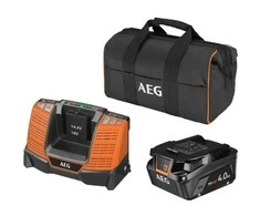 AEG Powertools AEG - 18v įkroviklio paketas + 1 Pro ličio 18V 4 -0 Ah didelės paklausos akumuliatorius - Su apačia. - Setl1840shd