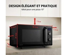 Toshiba mikrobangų krosnelė su grilio funkcija, 23 l, 900 W, MW2-AG23P(BK)