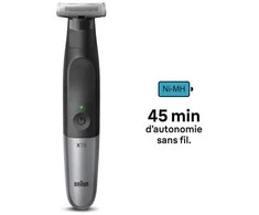 Barzdaskutė Braun XT5100, Plaunamas, Baterija, Juoda, Pilka