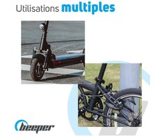 Dviračio užraktas Beeper Combination, 60 cm, juodas
