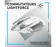 LOGITECH G502 X LIGHTSPEED Belaidė pelė žaidimams - Baltas/CORE - EWR2