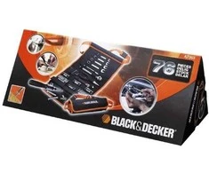 Black &amp; Decker Juodas &amp; Decker Įrankių komplektas Juodas &amp; Decker A7063-QZ; 76 vnt.