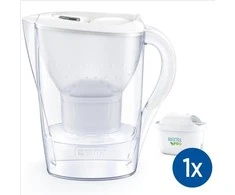 Brita Carafe filtro Marella Blanche (2,4 l) komplekte yra 1 Maxtra Pro viskas viename kasetė