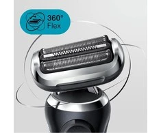 Barzdaskutė Braun Series 7 71-N7200cc Drėgno ir sauso skutimo skustuvas Juodas
