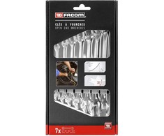Double Open-end Wrench Set Facom 44.J7PB 6-19 mm 7 Dalys