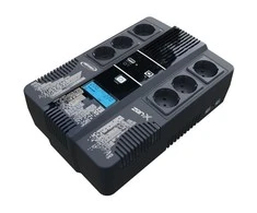 INFOSEC ZEN X Line Interactive UPS 800 VA 6 lizdai FR / SCHUKO - 1 USB įkroviklis - 1 USB prievadas