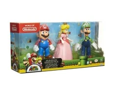 Nintendo – 3 pakuočių 10 cm grybų karalystės dioramos rinkinys (64511-4L)