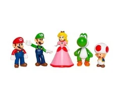 Jakks Pacific Nintendo - Super Mario ir draugai 2,5" figūrėlių rinkinys (5 vnt.) (400904)