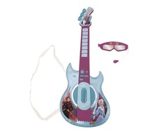FROZEN Lexibook ŠALDYTOJI KARALIENĖ - Šviečianti elektroninė gitara su akiniais ir mikrofonu