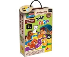 Lisciani LISCIANI MONTESSORI BABY WOOD DZIECIĘCA FARMA