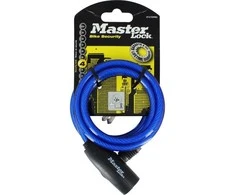 Master Lock Antibrodis kabelis Masterlock - 8127EURDPRO - 1,8m x 8mm - Sukimo plienas - Mėlyna