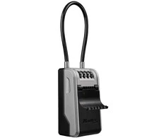 MASTER LOCK - Išorinė raktų dėžutė su lanksčia rankena - Naujas dizainas - Didelė talpa - Aukštas saugumas - 19,6 x 7,6 x 5,6 cm