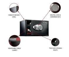 Master Lock Didelis seifas su el. kodine spyna X125ML