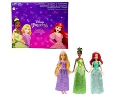 Mattel Disney Princess 3 lėlių rinkinys: Ariel + Tiana + Rapunzel ZA6036
