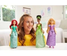 Mattel Disney Princess 3 lėlių rinkinys: Ariel + Tiana + Rapunzel ZA6036