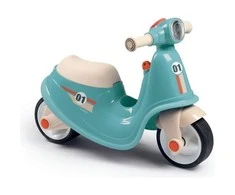 Smoby mėlynas retro paspirtukas–važinėtukas vaikams