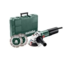 METABO.KAMPINIS ŠLIMUOTUVAS 125 /WQ 1100-125 CASE + 2 DEIMANTINIAI AŠMENYS