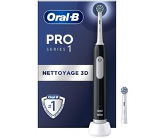 Braun Oral-B Oscillating Dantų šepetėlis | Pro Series 1 | Įkraunamas | Suaugusiems | Šepetėlių skaičius galvutės įeina 2 | Number of teeth brushing modes 3 | Juodas/Baltas