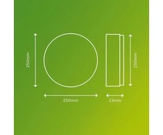 Šviestuvas Philips SuperSlim, 15W, LED, IP54, baltas, 25 cm