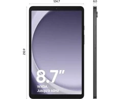 Planšetė Samsung Galaxy Tab | A9 (X110) | 8.7 " | Graphite | TFT | 800 x 1340 pikselių | Mediatek | Helio G99 | 4 GB | 64 GB | Wi-Fi | Front camera | 2 MP | Rear camera | 8 MP | Bluetooth | 5.3 | Android | 13 | Garantija 24 mėn.
