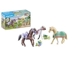 Konstruktorius Playmobil Trys arkliai su balnais 71356