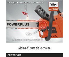 „PowerPlus Dual Power Powdpg7576“ – 40 V akumuliatorinis grandininis pjūklas, 350 mm kreiptuvas, be akumuliatoriaus ir įkroviklio