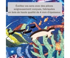 Ravensburger Medinė dėlionė 500 vnt. - Spalvingas jūros pasaulis