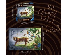 Ravensburger Medinė dėlionė 500 vnt. - Tigras