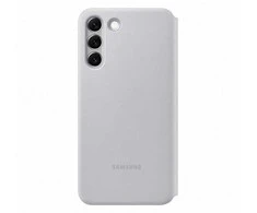 Dėklas "Samsung LED View" dangtelis "Galaxy S22 Plus" šviesiai pilkas EF-NS906PJEGEW