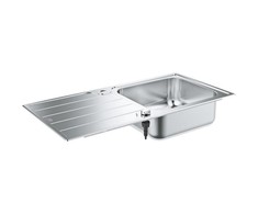 GROHE K500 Køkkenvask, rustfrit stål, nedfæld/planlim, 965x500mm