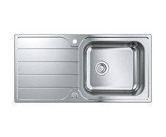 GROHE K500 Køkkenvask, rustfrit stål, nedfæld/planlim, 965x500mm