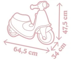 Smoby jojimo motoroleris rožinis pūlus