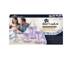 TOMMEE TIPPEE ADVANCED ANTI-COLIC MAITINIMO PRADŽIOS RINKINYS, PURPLE