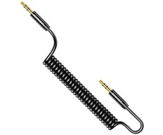 USAMS 3.5mm audio 1.2m laidas, Juodas