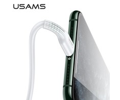 USAMS U43 USB-C į lightning greito įkrovimo laidas 30W, Juodas