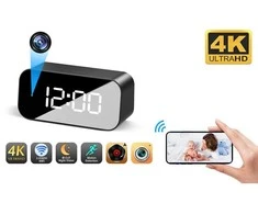 4K WIFI kamera-laikrodis, Atminties kortelės talpa: 64 Gb Micro SD (+24 Eur)