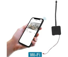 WIFI kameros modulis "Look Cam", Akumuliatoriai: 4000 mAh (~15 val) (+10 Eur), Atminties kortelės talpa: 128 Gb Micro SD (+36 Eur), Maitinimo adapteris: 12-5V (+14 Eur)