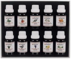 Drėkintuvas Kvapieji aliejai - 10 vnt. rinkinys, 15 ml, Ruhhy 21938