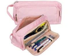 Double extendable pencil case - pink Maaleo 24519