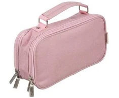 Double extendable pencil case - pink Maaleo 24517