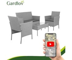 Gardlov 26910 pilka rattan garden furniture