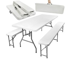 Gardlov Sulankstomas sodo stalas 180cm + 2 suolai