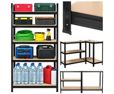 Iso Trade Storage rack - juodas 180x90x40 Bigstreen
