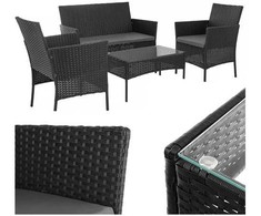 Juodas rattan garden furniture Gardlov 26908