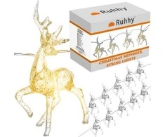 Kalėdinės lemputės – šiaurės elniai Ruhhy 24955