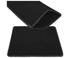 Litter box mat 60x45cm - juodas Purlov